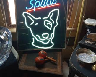 Neon Spuds sign