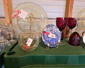 Depression glass, Royal Crownford, Vtg Luminare