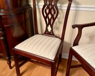 Stately Chippendale Style Chairs--just in time for holiday dinners! 