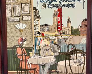 Unique Painting of FOX from the Georgian Terrace perspective