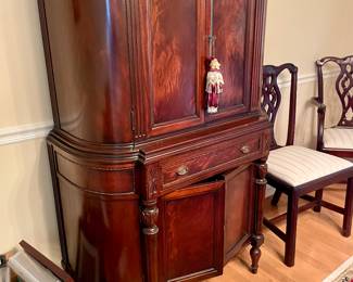 Beautiful Mahogany Cabinet quite unique great condition. 