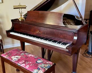 Mid Century Steinway & Sons Grand  Piano--Model S Grand Piano that has just been serviced last month by Cooper Music and has had a new set of Renner Steinway hammers installed, shanks and flanges as well as the replacement of bass strings and piano sound regulation, it comes with an appraisal. 