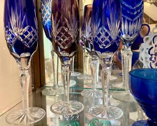 Bohemian beautiful cut glasses