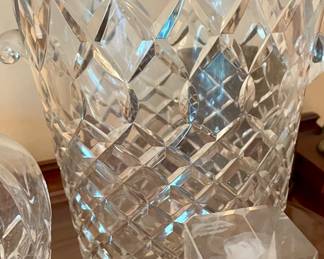 Crystal, some by makers like Waterford