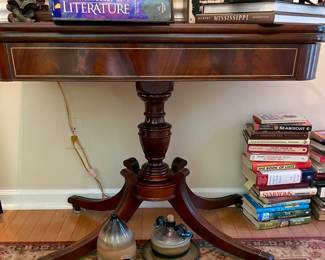 Game table with flip top