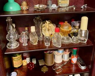 Collection of perfume bottles