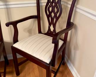 Stately Chippendale Style Chairs--just in time for holiday dinners! 