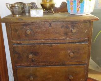 43 Childs Primitive Chest
