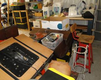 Saws, tables, benches and chairs