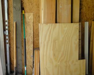 On the left we have shovel and broom trying to move in on the boards photo time