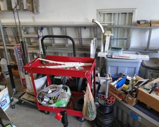 Carts, tools, and ladders and more