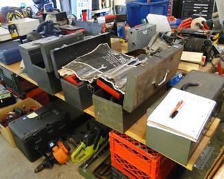 Tool boxes and tools