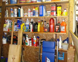 We have lots of cleaning , and yard items as well as an AC Delco creeper