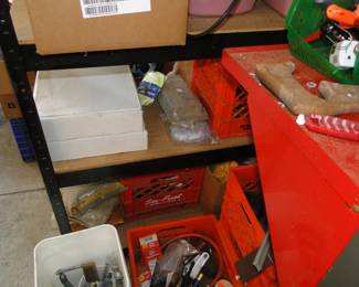 Bins and boxes, and crates just filled with hand tools