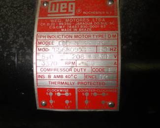 5.0 horse 80 gallon compressor is also for sale