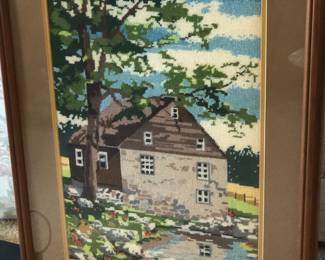 Awesome MCM Cross Stitch 17” X 24” as Framed