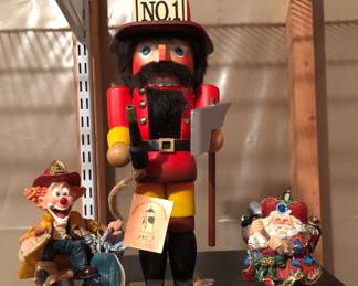 Nutcracker and Fire Fighter Figures 