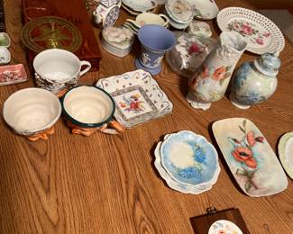 Vintage dishes and glassware 