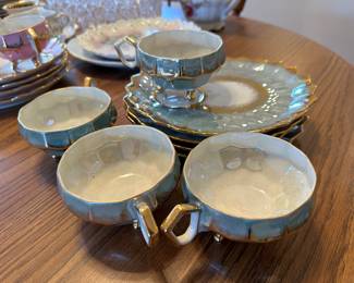 Vintage tea cup and snack plate set