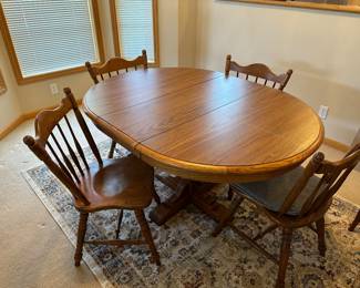 Oak dining set