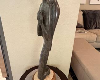 Bronze signed statue