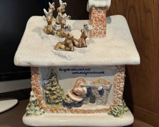 The Christmas Cookie House Louisville Stoneware 1992