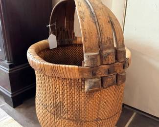 Antique Chinese Fish/Rice Basket