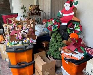 I mentioned the holidays, and there are Halloween and Christmas decorations, along with some Easter items.