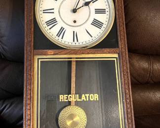 A fine example of a Regulator clock is shown here.