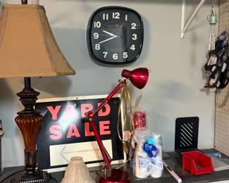 Wall Clock, Desk Lamps