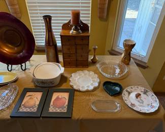 Corning Ware, Wall Art, Mini Wooden Storage Drawers Decor