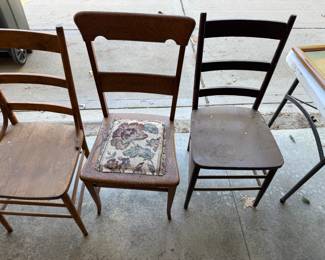 Antique Wood Chairs