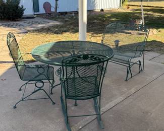 Metal Patio Furniture Set