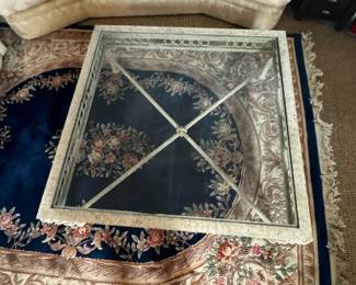 Large Metal / Glass Coffee Table- $150