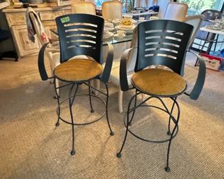 Swivel Bar Stools-$100 Pair