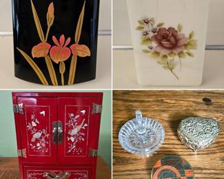 Jewelry boxes & small trinket boxes 