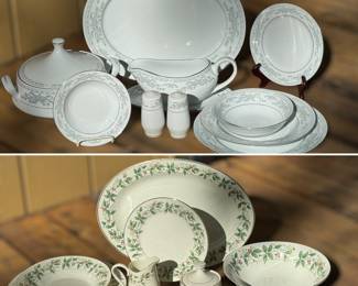 Somerset and Holly Traditions china sets