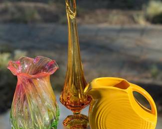 Colorful vintage glass