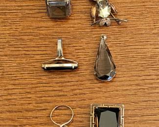 Vintage jewelry with Topaz stones