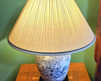 Blue & White Oriental Design Lamps