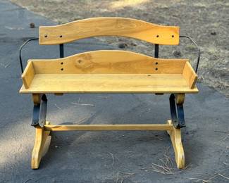 Handcrafted "Buggy" Bench