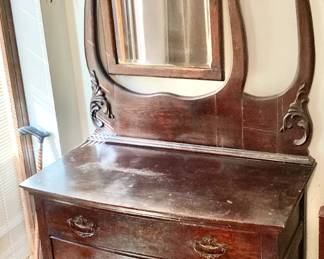 Antique Sideboard Buffet Table