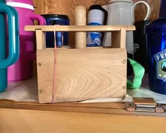 Antique Wood Butter Press