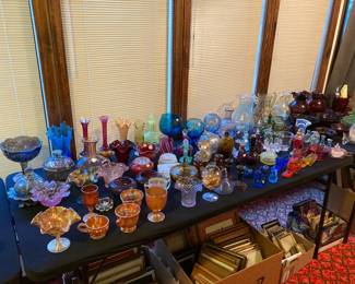 Colored & depression glass