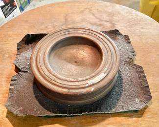 Antique Judges Wooden Gavel Block