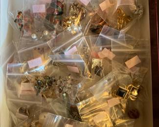 Huge Lot of Vintage Clip on Earrings