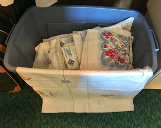 Embroidered Tablecloths & Linens