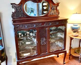 Antique Victorian Display Cabinet