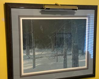 Framed art - winter scene