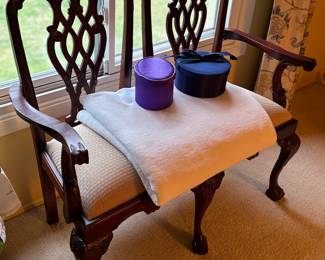Vintage claw foot bench